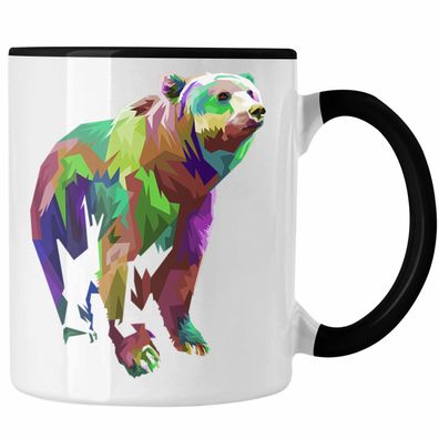 Bär Poiygon Grafik Tasse Geschenk Bären Liebhaber