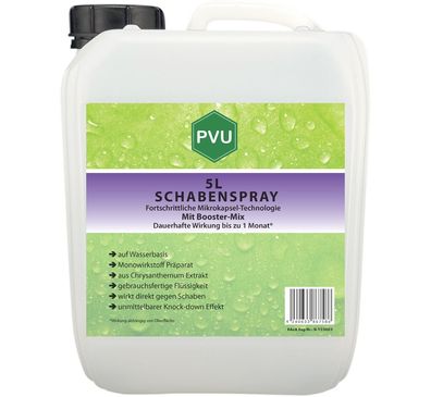 PVU 5L Schaben Spray gegen Kakerlaken bekämpfen mit Langzeitwirkung