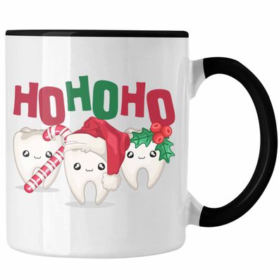 Ho Ho Ho Zahnarzt Tasse Geschenk Weihnachten Zahnarztassistent Zahn-Grafik Weihnachts