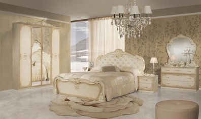 Schlafzimmer Tolouse in beige gold