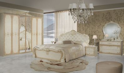 Schlafzimmer Tolouse in beige gold 160x200 cm
