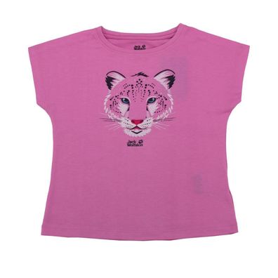 Jack Wolfskin Leopard Tee Girls Kinder T-Shirt Baumwolle Mädchen 1608781-2098 128