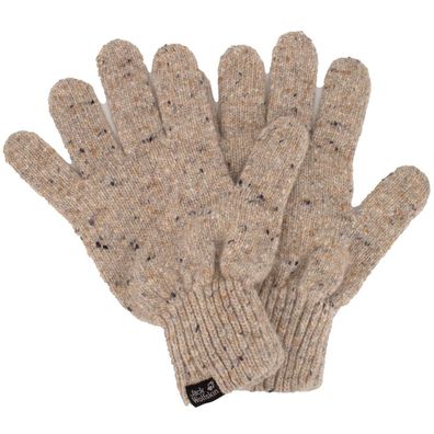 Jack Wolfskin Merino Glove Handschuhe Strickhandschuhe Wolle Beige 1907441-5605 L