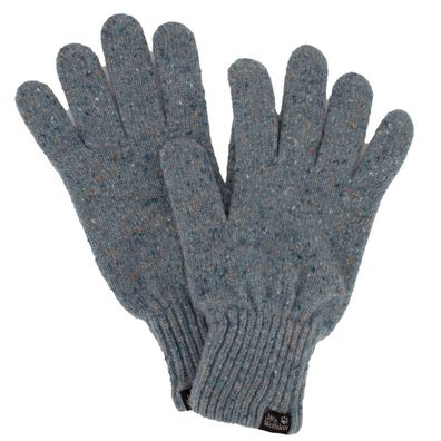 Jack Wolfskin Merino Glove Handschuhe Strickhandschuhe Wolle Grau 1907441-6037 L