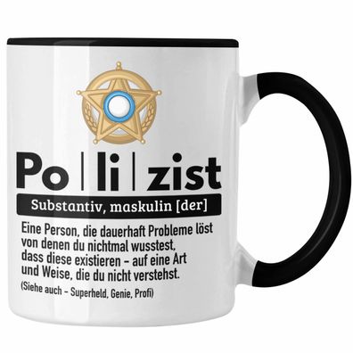 Polizist Tasse Geschenk Lustiger Spruch Definition Bester Polizei