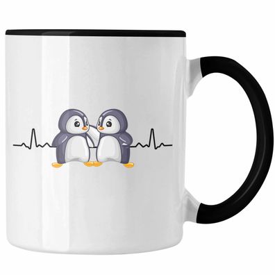 Pinguin Tasse Herzschlag Geschenkidee Mädchen