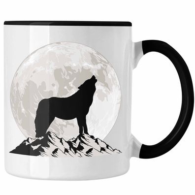Wolf Tasse Geschenk Wolf Im Mondlicht Geschenkidee Grafik