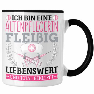Altenpflegerin Fleißig Bekloppt Tasse Geschenk Altenpfleger Frauen Geschenkidee Pfleg