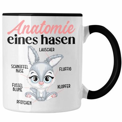 Hasen Tasse Geschenk Hasen-Besitzer Kaninchen Kinder Anatomie Eines Hasen