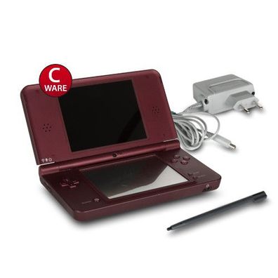 Nintendo DSi XL Konsole in Bordeauxrot + Ladekabel #90C