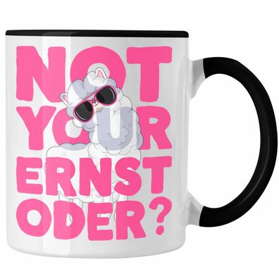 Not Your Ernst Oder Tasse Llama Kaffeetasse fér Frauen mit Spruch Pink Kollegin Gesch