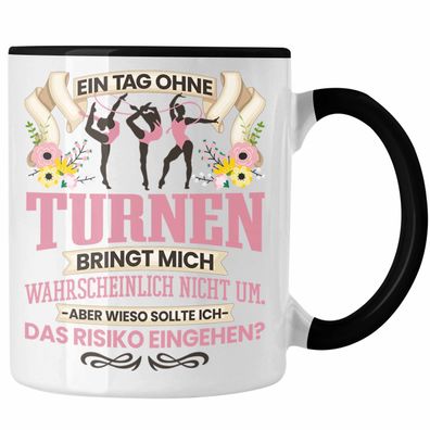 Turnen Tasse Geschenk fér Turnerin Mädchen Frauen Leichtathletik Lustiger Spruch Gesc