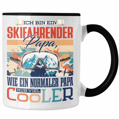 Ski-Fahren Papa Tasse Geschenk Vater Geschenkidee zum Vatertag Hobby Ski Fahrender Pa