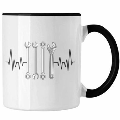 Handwerker Herzschlag Tasse Geschenk fér Mechaniker Handwerk Hobby Geschenkidee