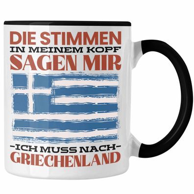 Griechenland Tasse Urlaub Heimat Geschenk Spruch Grieche Geschenkidee