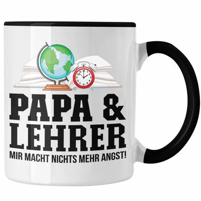 Papa und Lehrer Tasse Geschenkidee Vater fér Lehrer Geburtstag Vatertag Spruch Gesche