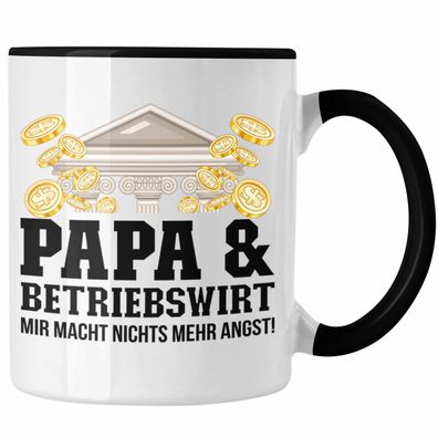 Papa und Betriebswirt Tasse Geschenkidee Vater fér BWL Geburtstag Vatertag Spruch Ges