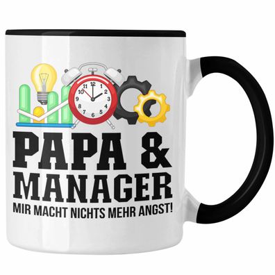 Papa und Manager Tasse Geschenkidee Vater fér Manager Geburtstag Vatertag Spruch Gesc