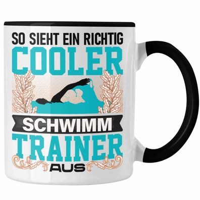 Schwimm Trainer Lehrer Tasse Geschenk Lustig Spruch So Sieht Ein Richtig Cooler Schwi