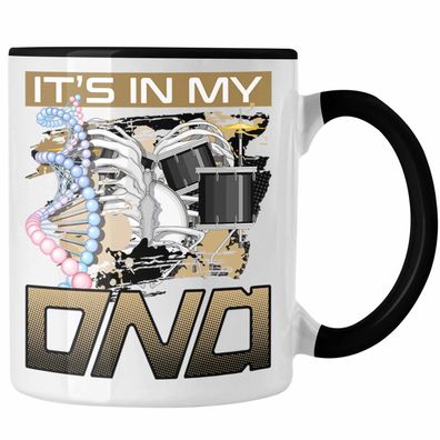 Schlagzeug Tasse Geschenk fér Schlagzeug-Spieler Spruch It's In My DNA Geschenkidee L