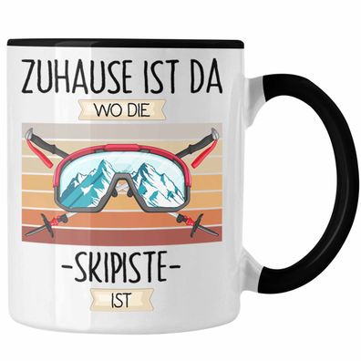 Ski Tasse Geschenk Geschenkidee Lustiger Spruch Zuhause Ist Da Wo Die Skipiste Ist Sk