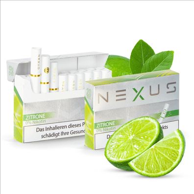 10x20 Zitrone NEXUS FREE für HnB Erhitzer, 200 Sticks, 0% Nikotin