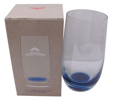 Lichtenauer Mineralquellen - Sammel Glas mit blauen Boden - 0,2 l.