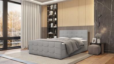 Kontinentales Bett Trento 160x200 Bettkästen und Matratze + topper Stoff: Enjoy New