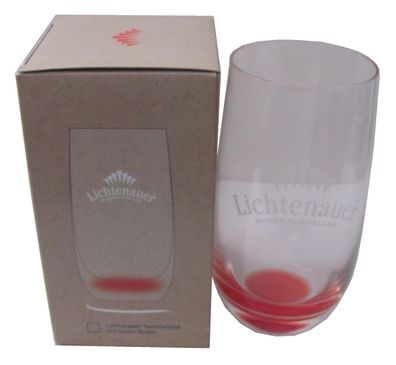 Lichtenauer Mineralquellen - Sammel Glas mit roten Boden - 0,2 l.