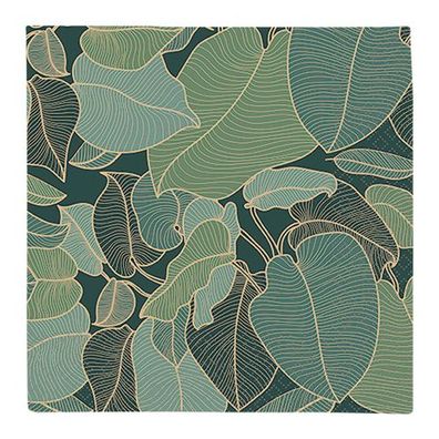 Lunchservietten „Art Nouveau green“, 33x33 cm, 3-lagig, Home Fashion®, 20 Stück, Hoch