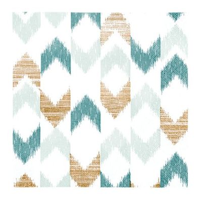 Lunchservietten „Bamboo Ikat green“, 33x33 cm, 3-lagig, Home Fashion®, 20 Stück, Bohe