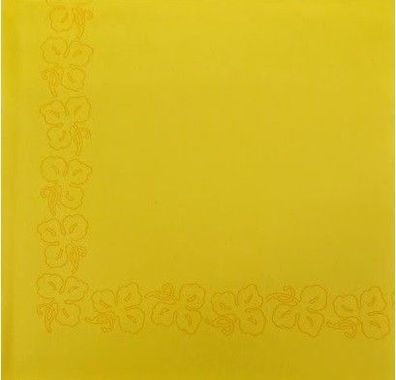 DUNI Dunicel Zelltuch Tischsets & Platzteller 40 x 40 cm 1/4 Falz " Gelb gemustert "