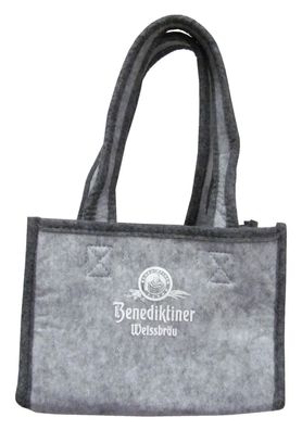 Benediktiner Weissbräu - Tragetasche - Tasche für 6 Bierflaschen - 21 x 14 x 15 cm