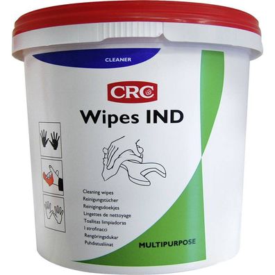 CRC Wipes IND Reinigungstücher, 100 Stck. im Eimer 12006-AA