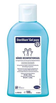 Sterillium Gel pure, der Klassiker der alkoholischen Händedesinfektion, 100ml