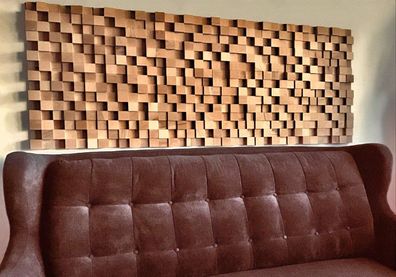 IG Acoustics Akustik Diffusor 2D 500 - 30x30cm - Akustik Diffusor - Wandpaneel Holz