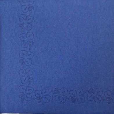 DUNI Dunicel Zelltuch Tischsets & Platzteller 40x40 cm 1/4 Falz "Blau gemustert"