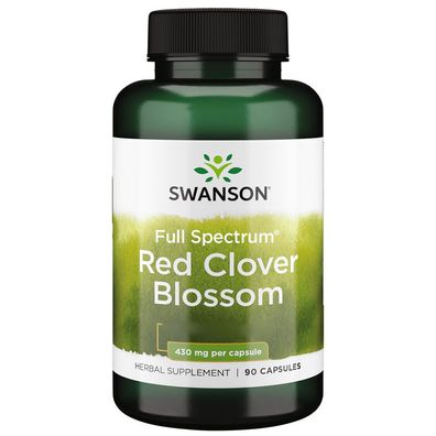 Swanson, Full Spectrum Red Clover Blossom, 430mg, 90 Kapseln