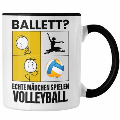Volleyball Mädchen Tasse Sport Geschenk Frauen Echte Mädchen Spielen Volleyball-Spiel