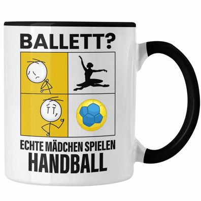 Handball Mädchen Tasse Sport Geschenk Frauen Echte Mädchen Spielen Handball-Spielerin