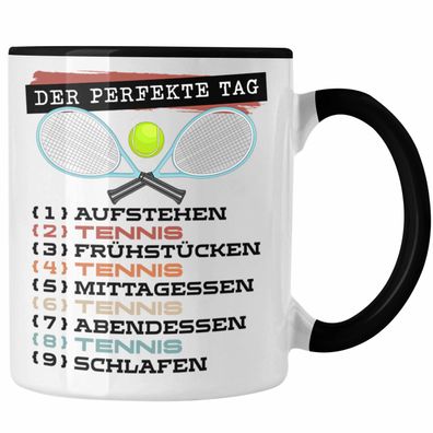 Tennis Tasse Geschenk Becher Der tolle Tag Tennis-Spieler Geschenkidee Spruch