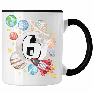 6. Geburtstag Tasse Geschenk Galaxy Planeten Jungs Geschenkidee 6er Geburtstag