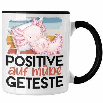 Axolotl Tasse Geschenk Positiv Auf Méde Getestet Schwanzlurch