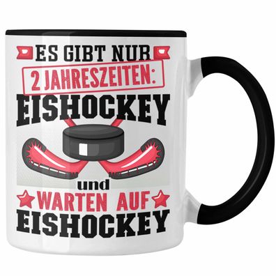 Eishockey Tasse Geschenk fér Eishockey-Spieler Geschenkidee 2 Jahreszeiten