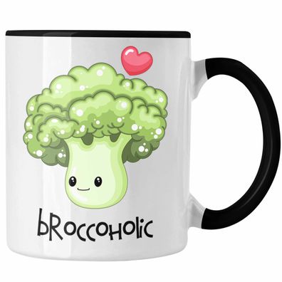 Lustige Broccoli-Tasse "Broccoholic" Witziges Geschenk fér Geméseliebhaber