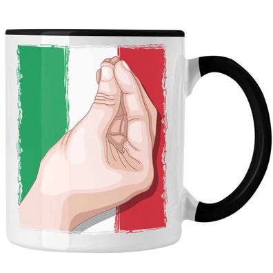 Tasse Italien Flagge Handbewegung Geschenk fér Italien-Liebhaber