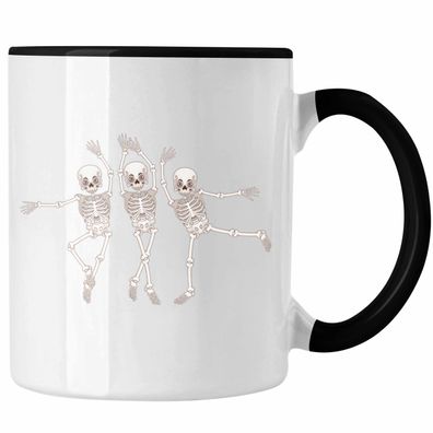 Lustige Tasse mit Tanzen Skelette Motiv - Geschenkidee fér Tanzbegeisterte