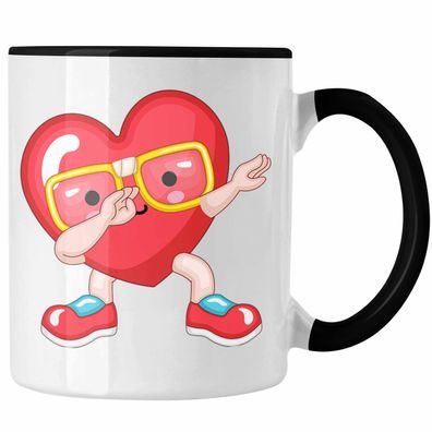 Tasse mit Herz-Grafik Romantisches Geschenk fér Freundin Freund zum Valentinstag