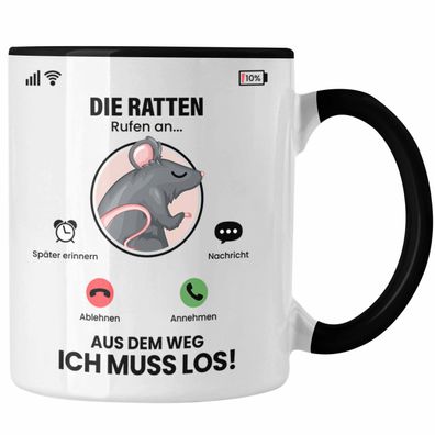 Die Ratten Rufen An Tasse Geschenk fér Ratten Zéchter Besitzer Geschenkidee Lustig Sp