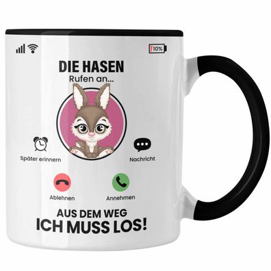 Die Hasen Rufen An Tasse Geschenk fér Hasen Zéchter Besitzer Geschenkidee Lustig Spru